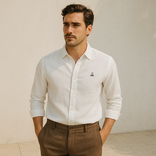 Pure White Linen Shirt – Timeless Elegance